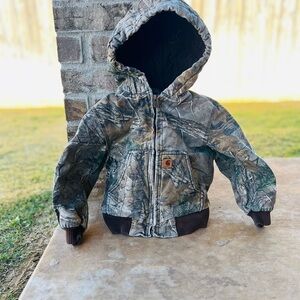 Carhartt Woodland Camo Hooded Jacket